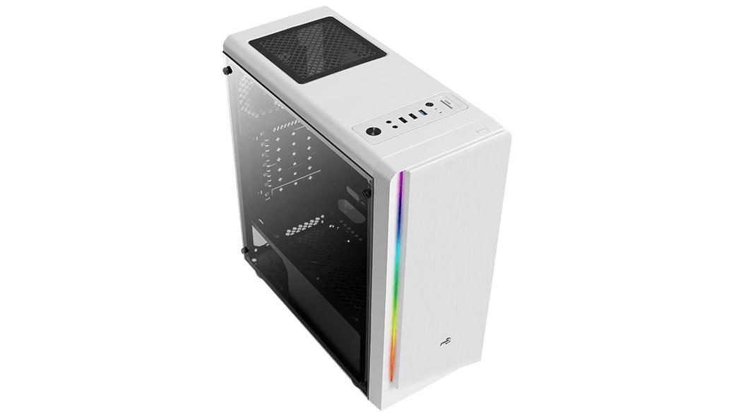 Geh Midi Rift White MicroATX/ATX/MiniITX - Kabinett - Tower - Hvit