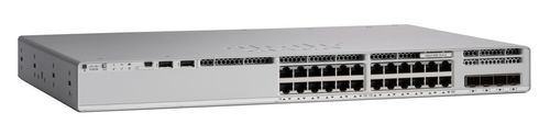 CISCO Catalyst 9200L - Network Advantage - switch - L3 - Administrerad - 8 x 100/ 1000/ 2.5G/ 5G/ 10GBase-T + 16 x 10/ 100/ 1000 (PoE+) + 4 x 10 Gigabit SFP+ (upplänk) - rackmonterbar - PoE+ (370 W) (C9200L-24PXG-4X-A)