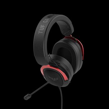 ASUS TUF H3 Gaming Headset for PC, MAC, PS4 - Red (90YH02AR-B1UA00)