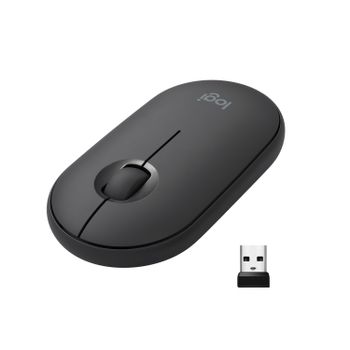 LOGITECH Pebble M350 Wireless Mouse graphite EMEA (910-005718)