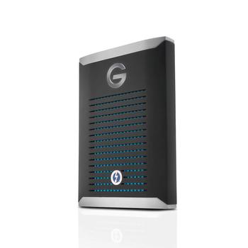 G-TECHNOLOGY G-DRIVE Mobile Pro - Solid state drive - 2 TB - extern (portabel) - Thunderbolt 3 (USB-C kontakt) - rymdgrå (0G10312-1)
