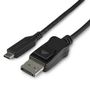 STARTECH 3.3 ft. (1 m) - USB-C to DisplayPort Adapter Cable - 8K - HBR3 - external video adapter - black