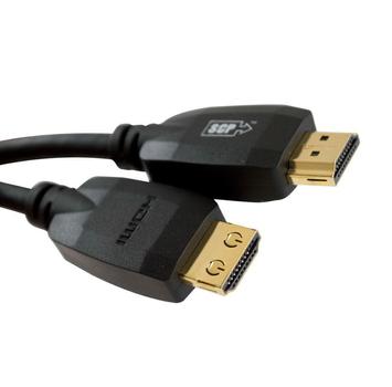 SCP HDMI Premium HEC -  4,6 m Install HDMI kabel m/ Ethernet Sort 4K (990UHD-15)