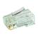 SCP SIMPLY45 RJ45 PASS THROUGH MODULAR PLUGS FOR 23awg (Up to 1.10mm) CAT6 UTP & HNCPRO+, 100 PIECES