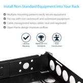 StarTech 1U Universal Server Rack Rails - TAA Compliant Adjustable Depth Server Mounting Rails - 19inch Rack Mount Rails (UNIRAILS1U) - rackskinne - 1U (UNIRAILS1U)