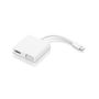LENOVO o USB-C 3-in-1 Hub - Adapter - 24 pin USB-C male to HD-15 (VGA), HDMI, USB Type A female - 4K support, 1080p support (GX90T33021)