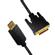LOGILINK DisplayPort-Kabel DP 1.2 zu DVI 1.2 2,0m schwarz (CV0131)