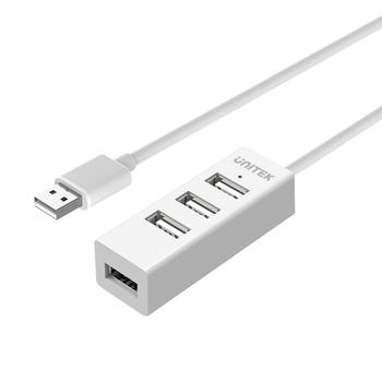 UNITEK Hub 4x USB 2.0. mini, white, Y-2146 (Y-2146)