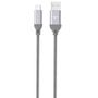 SILICON POWER Cable USB TypeC - USB, Boost Link LK30AC Nylon, 1M, 2.4A, Gray