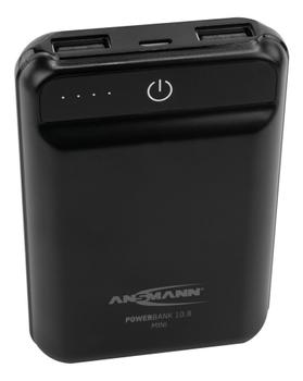 ANSMANN 10000mAh Mini 2x USB 2.4A Sort (1700-0091)
