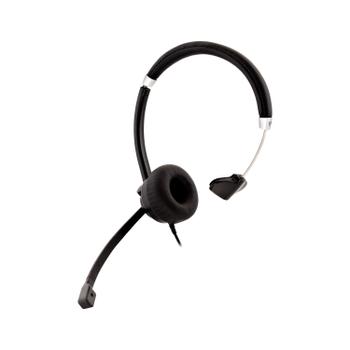 V7 DELUXE MONO HEADSET W/MIC VOL CTRL 1.8M 3.5MM BLK ACCS (HA401)