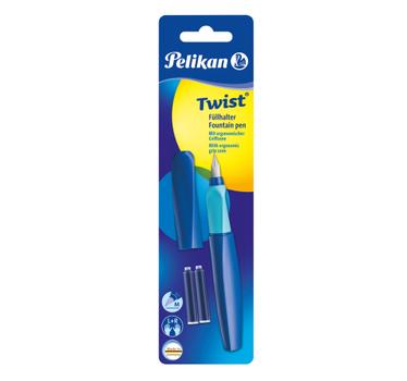PELIKAN Füllhalter Twist     P457 M  Deep Blue    +2TP Blister (814744)