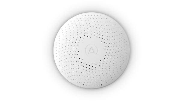 AIRTHINGS Wave Plus Luftkvalitetsmätare (vit) Batteridriven som mätar radon, CO2, VOC, tryck, luftfuktighet och temperatur (2910)