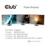 CLUB 3D USB-Hub USB 3.2 Typ C > 3x DisplayPort 1.4 St/Bu retail (CSV-1550)