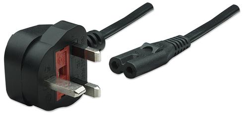 MANHATTAN Power Cord/ Cable,  Uk 3-Pin  (322843)