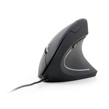 GEMBIRD Ergonomic 6-button optical mouse MUS-ERGO-01,  3200 DPI, USB, Black (MUS-ERGO-01)