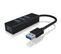 ICY BOX USB 3.0 to 4 Port Type-A Hub, Svart USB 3.0 Hub - 4 ports