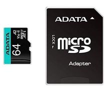 A-DATA ADATA 64GB Micro SDXC UHS-I U3 V30S A2 + Adapter