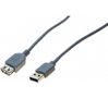 EXC USB2.0 Extension cord A male/ A female Grey- 3 m