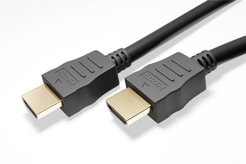 GOOBAY Series 2.1 8K Ultra High Speed HDMI Kabel mit Ethernet, vergoldet,  black, 0.5 m - High speed cable for 8K@60 Hz (41081)
