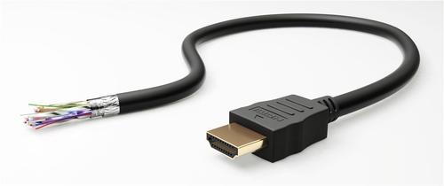 GOOBAY Series 2.1 8K Ultra High Speed HDMI Kabel mit Ethernet, vergoldet,  black, 0.5 m - High speed cable for 8K@60 Hz (41081)