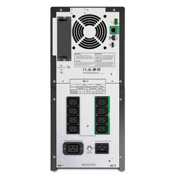 APC Smart-UPS SMT3000IC - UPS - AC 220/ 230/ 240 V - 2700 Watt - 3000 VA - RS-232, USB - output connectors: 9 - black - with APC SmartConnect (SMT3000IC)