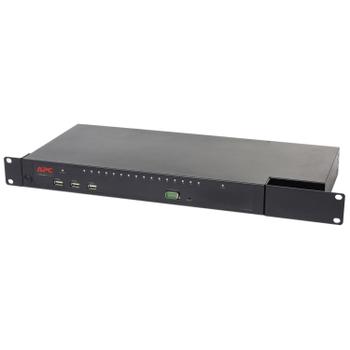 APC KVM1116R - KVM switch - 1 local user - 1 IP user - rack-mountable - for P/N: SMTL1000RMI2UC,  SMX1000C, SMX1500RM2UC,  SMX1500RM2UCNC,  SMX750C, SMX750CNC (KVM1116R)