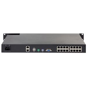APC KVM 2G, Digital/ IP,  1 Remote/1 Local User, 16 Ports with Virtual Media - FIPS 140-2 (KVM1116R)