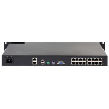 APC KVM1116R - KVM switch - 1 local user - 1 IP user - rack-mountable - for P/N: SMTL1000RMI2UC,  SMX1000C, SMX1500RM2UC,  SMX1500RM2UCNC,  SMX750C, SMX750CNC (KVM1116R)