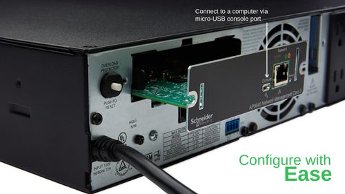 APC Network management kort 3, til remote overvågning og kontrol af én UPS (AP9640)