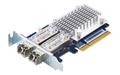 QNAP QXP-16G2FC - Värdbussadapter - PCIe 3.0 x8 låg profil - 16Gb Fibre Channel Gen 5 x 2 - med 2 st. SFP+ sändare (TRX-16GFCSFP-SR) - för QNAP TS-1277, 463, 677, 877, 977, EC1280, TVS-2472, 682, 872, (QXP-16G2FC)
