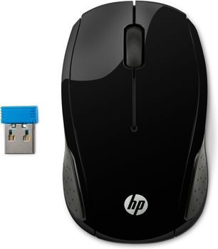 HP 200 Black Wireless Mouse (X6W31AA#ABB)