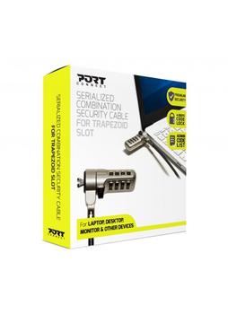 PORT DESIGNS Security Cable Serialized Combination,  Noble wedge slot 25-pack / 901213/ 25 (901213/25)