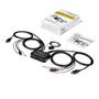 STARTECH StarTech.com 2 Port DisplayPort KVM Switch, 4K 60Hz, Compact Dual Port UHD DP 1.2 USB Desktop KVM Switch w/ Integrated 4ft Cables & Audio, Bus Powered & Remote Switching,  MacBook ThinkPad - 4K KVM Swi (SV211DPUA4K)