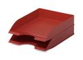 DURABLE Stackable Letter Tray Filing Tray Desk Organiser for A4 Documents Red - 1701672080 (1701672080)