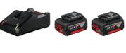 Bosch Starter Set 2 x GBA 18V 4.0Ah + GAL 18V-40 Professional strømadapter - med batteri - 2 - Li-Ion