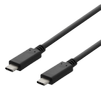 DELTACO USB 2.0 USB-C - USB-C charging cable, 3A, 3m, black