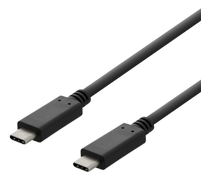 DELTACO USB 2.0 USB-C - USB-C charging cable, 3A, 3m, black