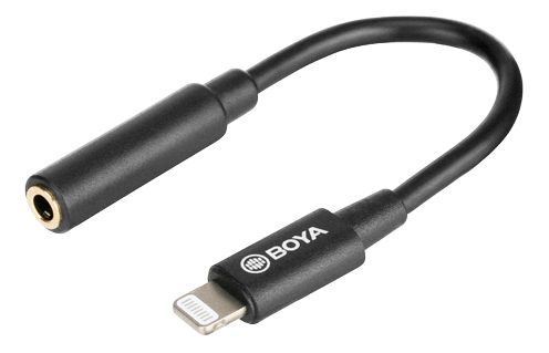 BOYA 3.5mm Female TRS to Male lightning adapter cable (BY-K3)