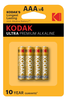 KODAK ULTRA premium alkaline AAA battery (4 pack) (30959521)