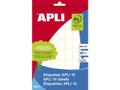APLI Etikett APLI manuell 12x18mm hvit (560)
