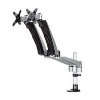 StarTech Desk Mount Dual Monitor Arm - Full Motion Articulating Arms - Premium Dual Monitor Stand - For up to 30" (19.8lb/9kg) VESA Mount Monitors - Tool-less Assembly - Steel & Aluminum monteringssett - full 