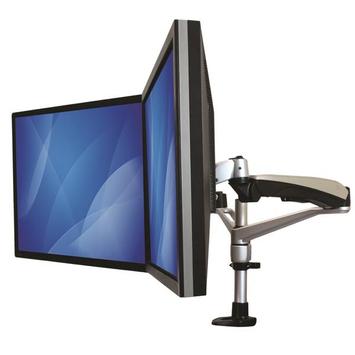 StarTech Desk Mount Dual Monitor Arm - Full Motion Articulating Arms - Premium Dual Monitor Stand - For up to 30" (19.8lb/ 9kg) VESA Mount Monitors - Tool-less Assembly - Steel & Aluminum monteringssett - full  (ARMDUAL30)