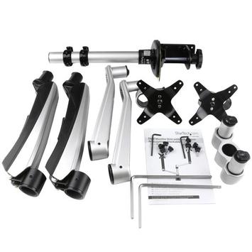 StarTech Desk Mount Dual Monitor Arm - Full Motion Articulating Arms - Premium Dual Monitor Stand - For up to 30" (19.8lb/ 9kg) VESA Mount Monitors - Tool-less Assembly - Steel & Aluminum monteringssett - full  (ARMDUAL30)