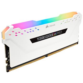 CORSAIR 16GB (2-KIT) DDR4 3000Mhz Vengeance RGB PRO White (CMW16GX4M2C3000C15W)