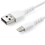 STARTECH 1M USB TO LIGHTNING CABLE APPLE MFI CERTIFIED - WHITE CABL