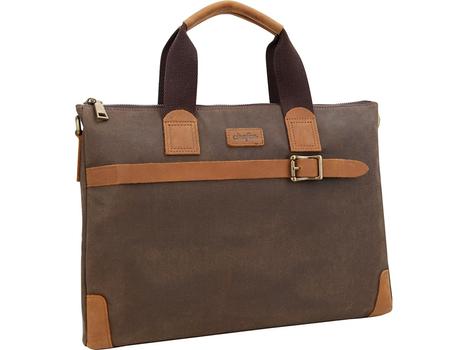 CIRAFON Mayfair Taske 15" Kanvas, Læder Brun (DZ-1043-R4)