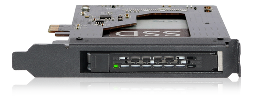 ICY DOCK 2.5" SATA SSD/HDD to PCIe 2.0 x 1 Hot-Swap Mobile Rack, Black (MB839SP-B)