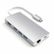 SATECHI MultiPort 4K Docking V2 (sølv) USB-C Power Pass-through,  1xHDMI, 3xUSB-A, 1xUSB-C, Ethernet, SD, microSD
