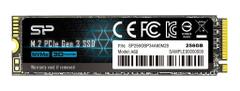 SILICON POWER SSD P34A60 256GB, M.2 PCIe Gen3 x4 NVMe, 2200/1600 MB/s